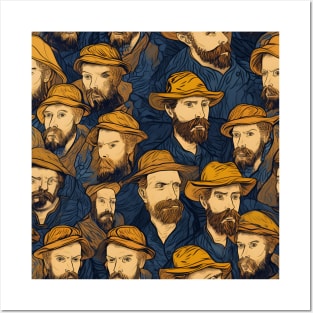 Van Gogh Self Portrait Mashup Posters and Art